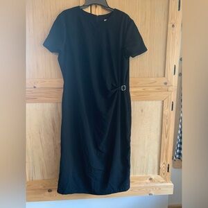 Bedford Fair Lifestyles Minimalist LBD Little Black Dress Sz 18